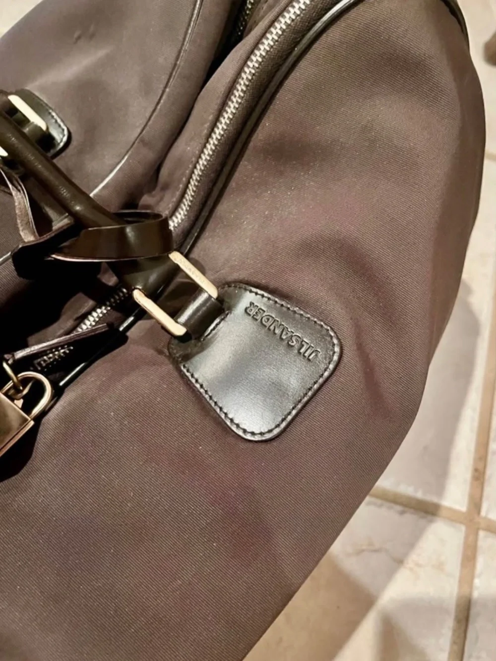Jil Sander leather trimmed